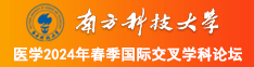 嗯,啊,插插插视频南方科技大学医学2024年春季国际交叉学科论坛